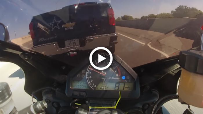 VIDEO: «Γρήγορος» με superbike, τρώει... προφυλακτήρα 