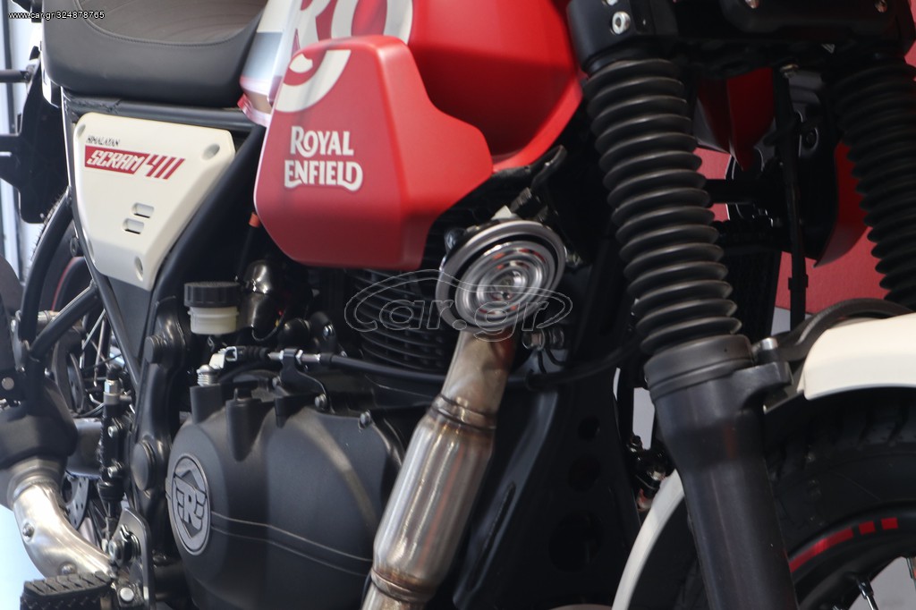 Royal Enfield  - SCRAM 411 WHITE FLAME 2022 - 5 490 EUR Καινούργιες - Μεταχειρισ