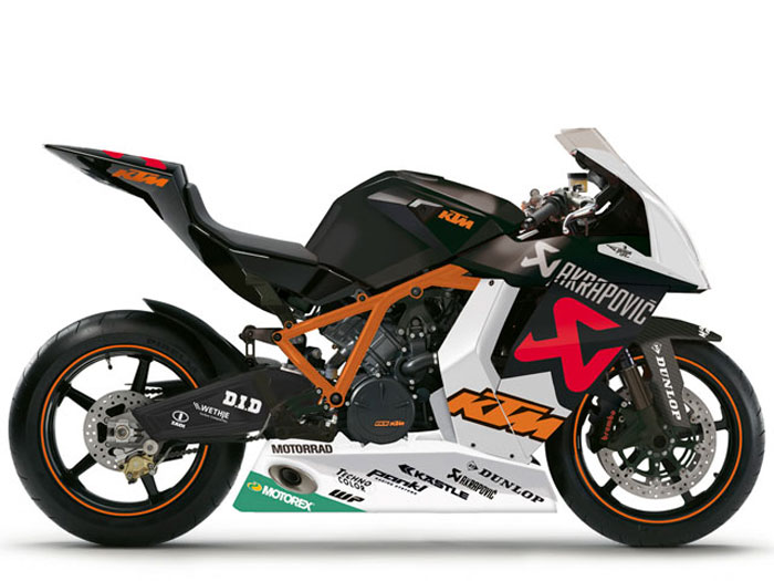 KTM 1190 RC8R Akrapovic Race Replica!
