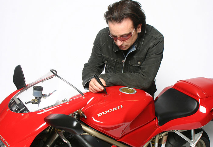 H Ducati του Bono σε δημοπρασία