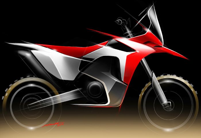 Η πρωτότυπη μοτοσικλέτα που ετοιμάζει η Honda βασίζεται στη διάσημη αγωνιστική enduro CRF450X που συνδυάζει ευελιξία και υψηλή ισχύ.