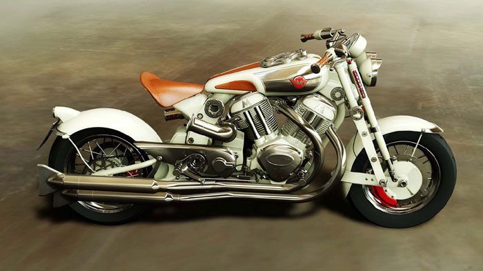Τα πρώτα τρισδιάστατα σχέδια της Matchless δείχνουν μια cruiser μοτοσικλέτα με σαφείς ρετρό επιρροές.