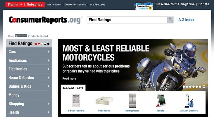 Στην έρευνα του Consumer Reports υποστηρίζεται πως η μέγιστη αξιοπιστία δεν έιναι πάντα το απόλυτο κριτήριο αγοράς.