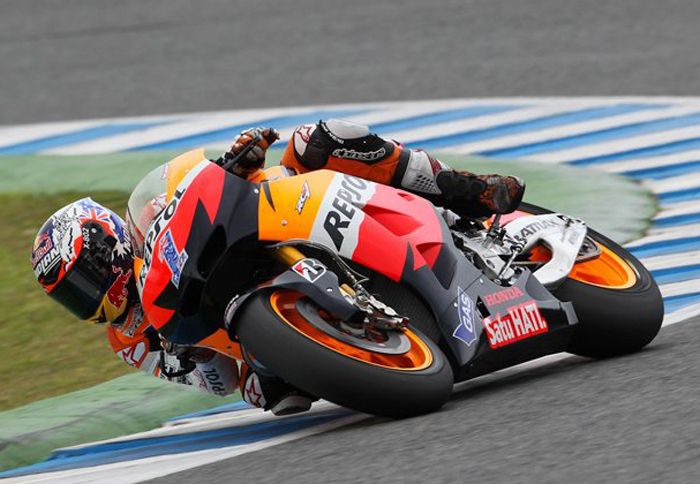 Την τελευταία μέρα δοκιμών στη Jerez, ο Casey Stoner ήταν ταχύτερος, αφήνοντας πίσω του την Yamaha του Jorge Lorenzo.