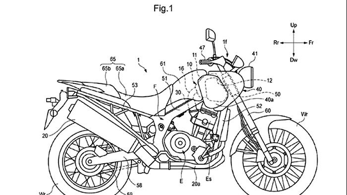 Σχέδια για μία ρετρό μοτοσικλέτα με scrambler επιρροές κατοχύρωσε η Honda.
