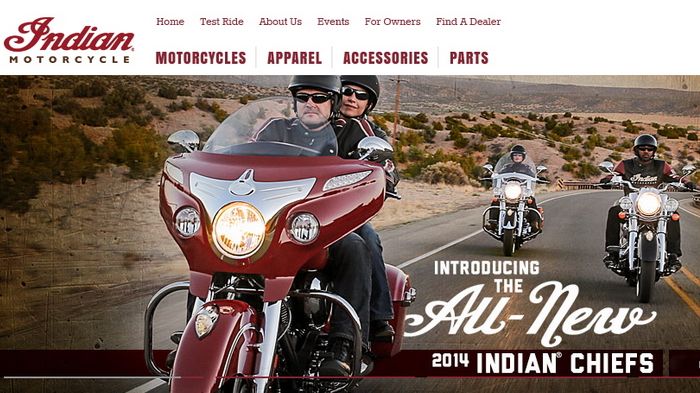 Όπως είχε υποσχεθεί η Indian, κατά τη διάρκεια του πασίγνωστου ράλι Sturgis στις Η.Π.Α. παρουσίασε τη νέα σειρά Indian 2014.