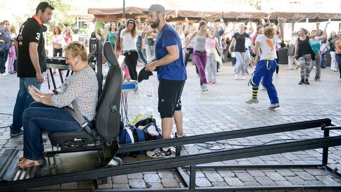 O προσομειωτής πρόσκρουσης του ΙΟΑΣ έδωσε μια διαφορετική νότα, οδικής ασφάλειας, στην πρωινή βόλτα των κατοίκων του Αμαρουσίου.