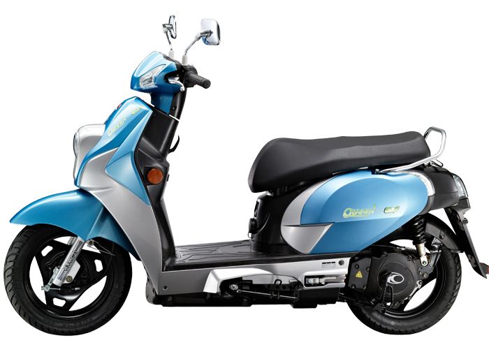 Το E-Queen, το μεγαλύτερο εκ των ηλεκτρικών scooter της Kymco, διαθέτει ηλεκτροκινητήρα 3kW. 
