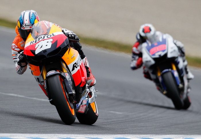 Όπως και στο Aragon, Pedrosa και Lorenzo έκαναν το 1-2, δίχως να δούμε κάποια αξιόλογη μάχη μεταξύ τους.