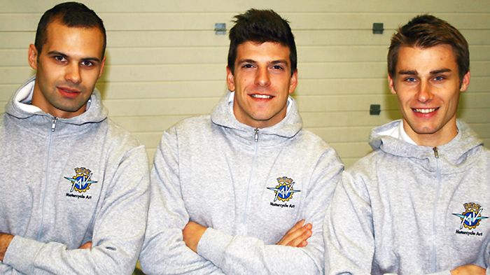 Από αριστερά: Vladimir Leonov, Claudio Corti και Jules Cluzel.