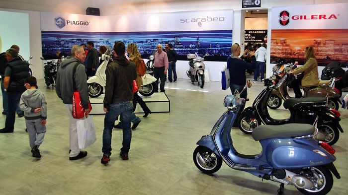 Το περίπτερο της Piaggio Hellas συγκέντρωσε πολλά βλέμματα και επισκέπτες, κατά τη διάρκεια του Scooter Moto Festival.