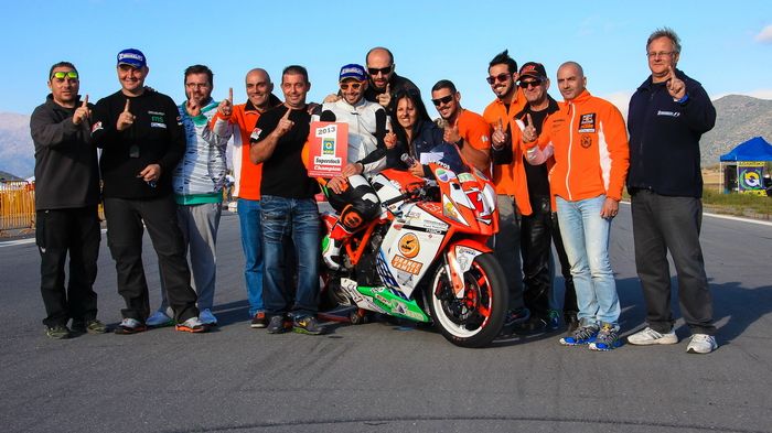 Πρωταθλητής Ελλάδος για 2η συνεχόμενη χρονιά στην Κατηγορία SuperStock, o Λευτέρης Πίππος με KTM RC8 R.