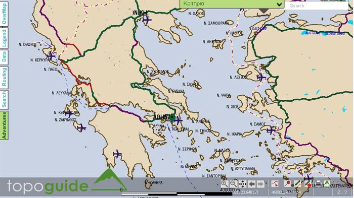 Σχεδιάστε τις χωμάτινες ή ασφάλτινες διαδρομές σας, με τη βοήθεια του TopoNavigator, μέσα από το site της ALLROAD TRAINING.