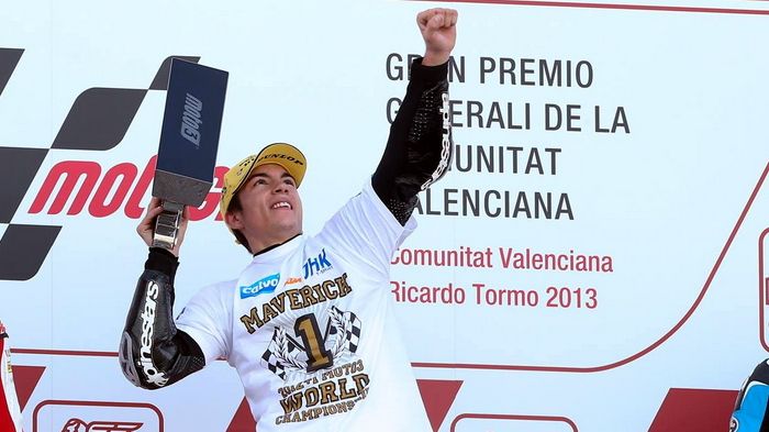 Παγκόσμιος Πρωταθλητής 2013 για το Moto3, ο Maverick Vinales με ΚΤΜ.
