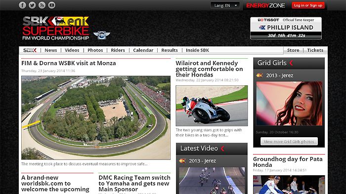 Νέο site, live streaming των αγώνων, αλλά και αποκλειστκό υλικό υπό τη μορφή video οι αλλαγές στο κομμάτι της επικοινωνίας για το Π.Π. Superbike.