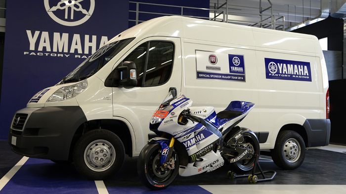 Συνεργάτες για άλλη μια χρονιά στα MotoGP η Fiat Professional και η εργοστασιακή ομάδα της Yamaha.