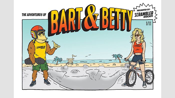 Χαιρετούμε τον Bart, τον σκέιτερ γορίλλα και τη Betty, την φίλη του με το ΒΜΧ.