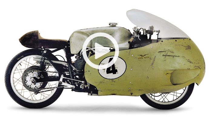 Ένα V8 την εποχή που οι τετρακύλινδρες μοτοσυκλέτες ήταν ακόμη εξωτικό είδος και οι μονοκύλινδρες εγγλέζες επικρατούσαν στα GP. Αυτή ήταν η Moto Guzzi