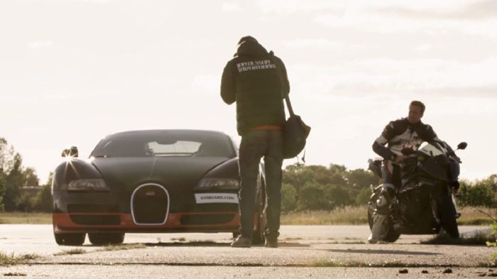 BMW S1000RR vs Bugatti Veyron σημειώσατε 1