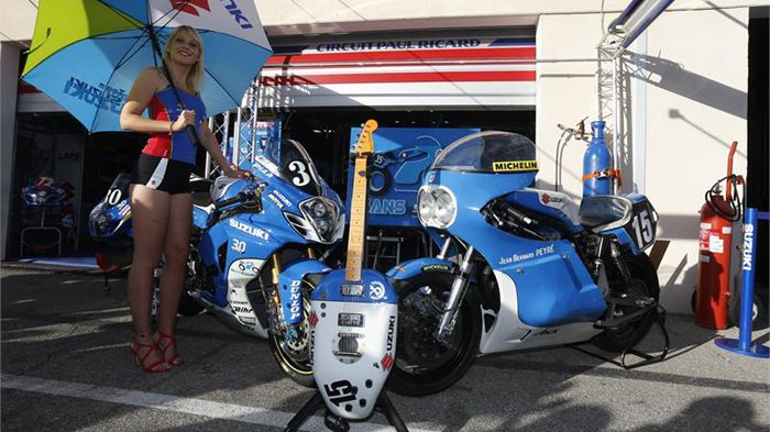 Η Suzuki έφερε όλες τις ομορφιές στο Bol d' Or κι έφυγε με έναν παγκόσμιο τίτλο. Πρωταγωνιστεί το επετειακό GSX-R, δίπλα στον παλαιό του προκάτοχο.