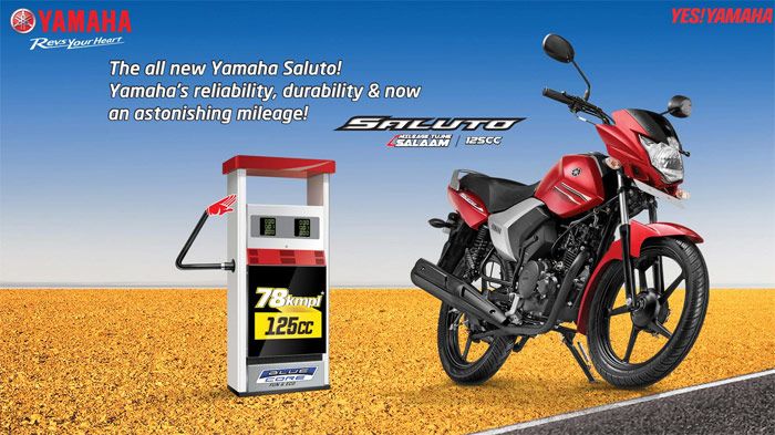 Απλό, λιτό, ελαφρύ, και φθηνό, το νέο Yamaha Saluto 125 προορίζεται για την τεράστια ινδική αγορά, με δυνατό σημείο του την απίστευτα μικρή κατανάλωση