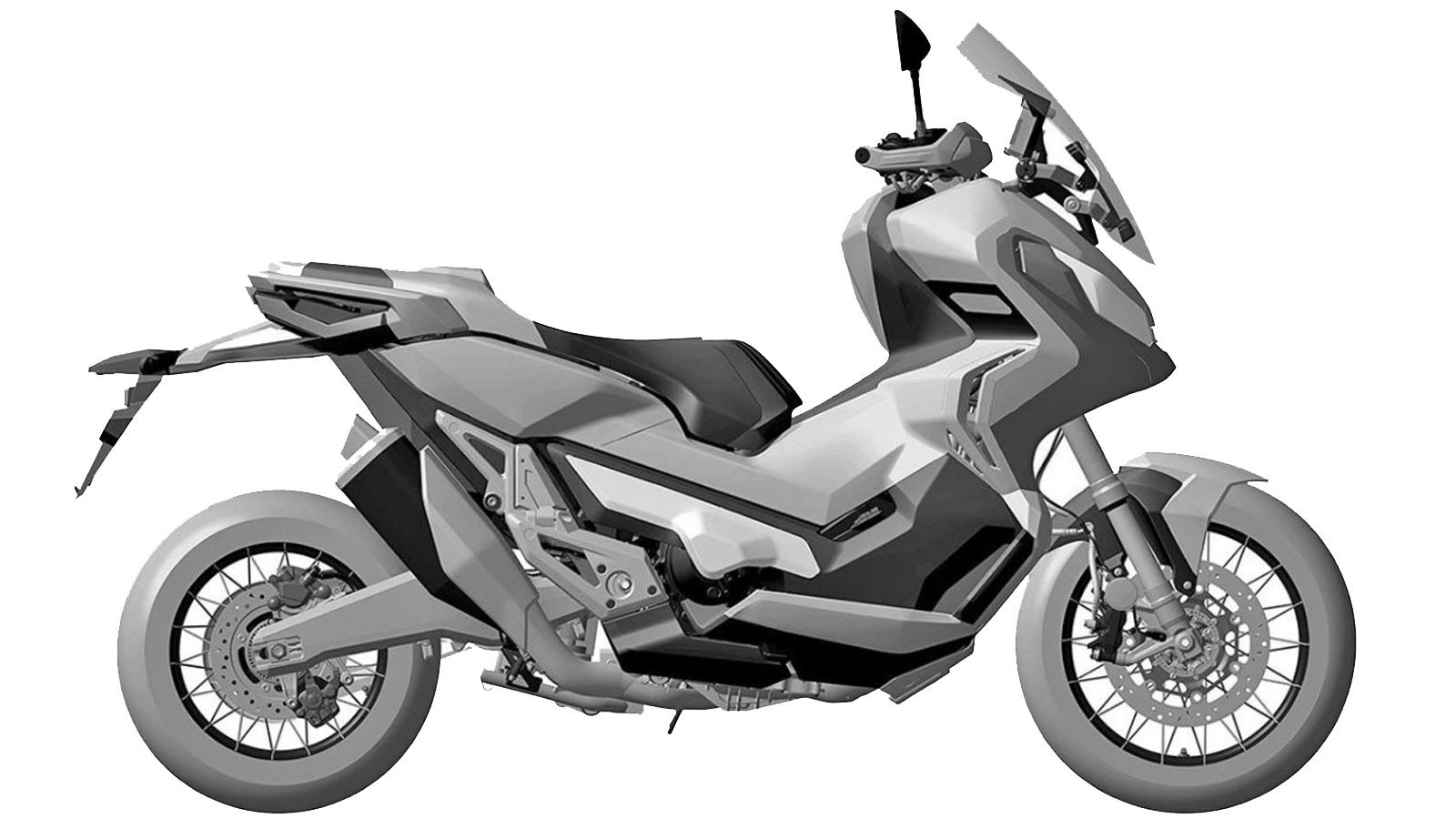 Το σχέδιο που κατατέθηκε προς κατοχύρωση για την έκδοση παραγωγής του Honda City Adventure concept. 