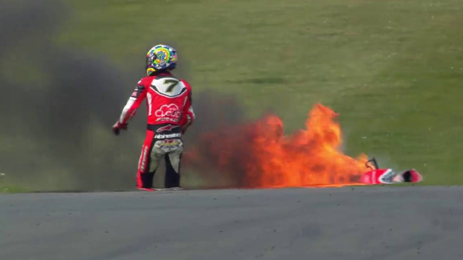 Εκνευρισμένος με τα συμβάντα του Donington ο Chaz Davies.