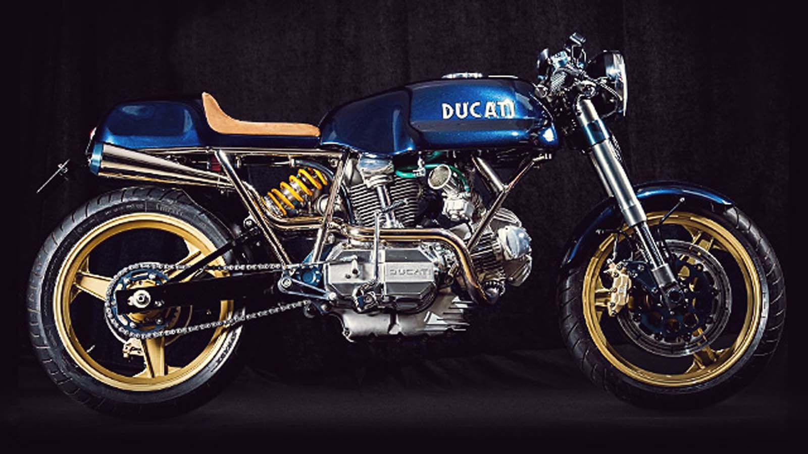 Η μοτοσυκλέτα του Chris Baglin. 