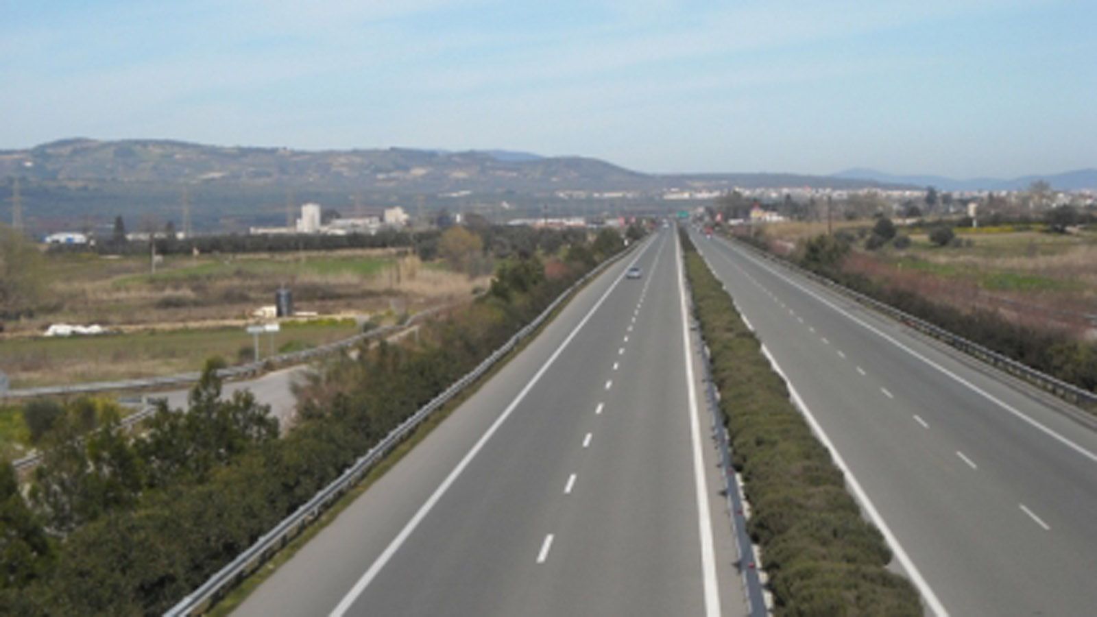 Ρυθμίσεις κυκλοφορίας για την Νέα Οδό, στο ύψος των Καμένων Βούρλων.