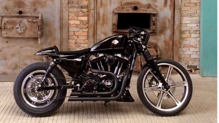 H Νυξ, η μοτοσικλέτα με την οποία η Harley- Davidson Athena, συμμετέχει στον διαγωνισμό customizing, Βattle of the Kings.