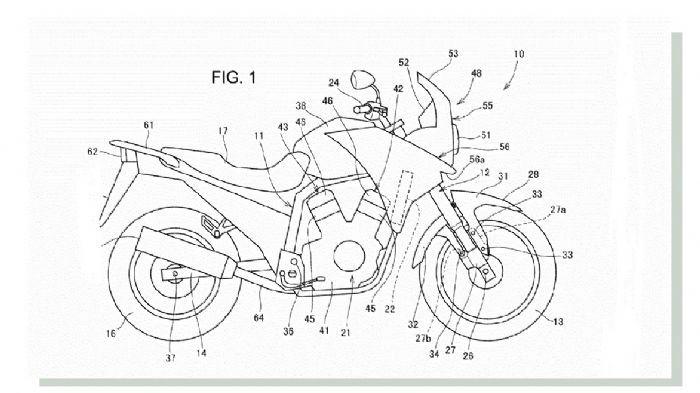 Η μοτοσικλέτα που απεικονίζεται στο σχέδιο, θυμίζει περισσότερο το Transalp. 