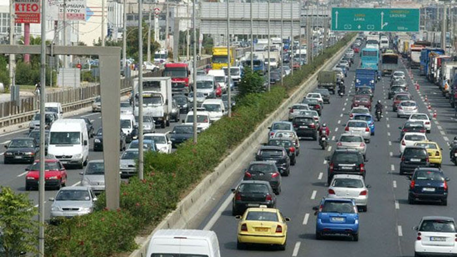 Κυκλοφοριακές ρυθμίσεις από σήμερα και μέχρι αρχές Αυγούστου, στην Ε.Ο. Αθηνών-Λαμίας, στο ύψος Διονύσου.