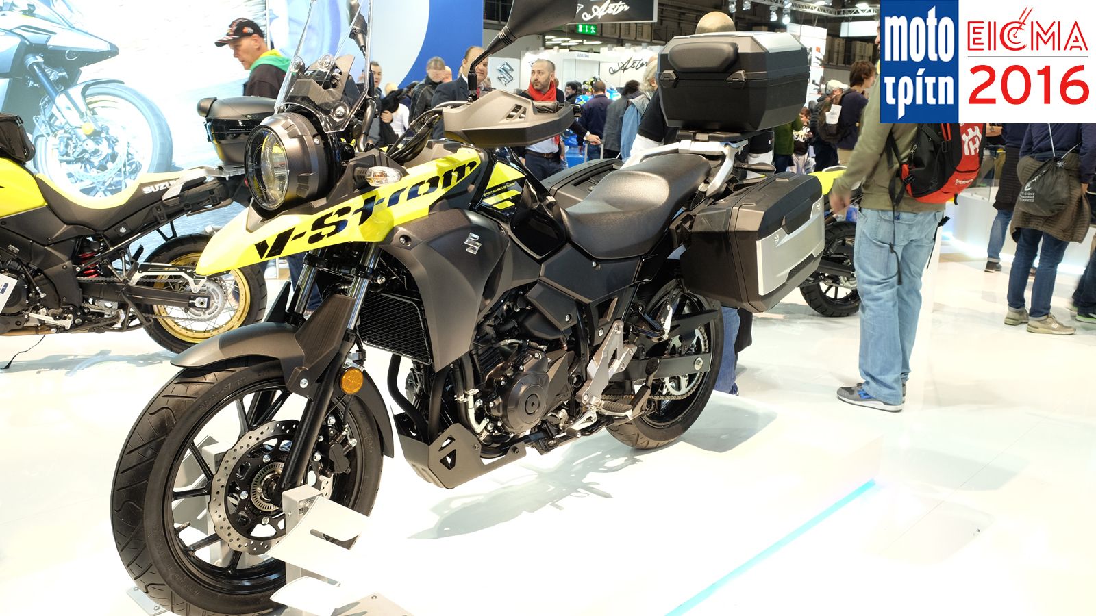 Όσα απαθανάτισε ο φωτογραφικός μας φακός, από την έκθεση της EICMA και το περίπτερο της Suzuki! 