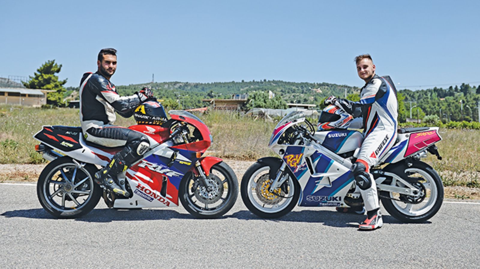 Ο Ηλίας Μπαξίσογλου (αριστερά) και ο Γιώργος Παπασταύρου (δεξιά). 