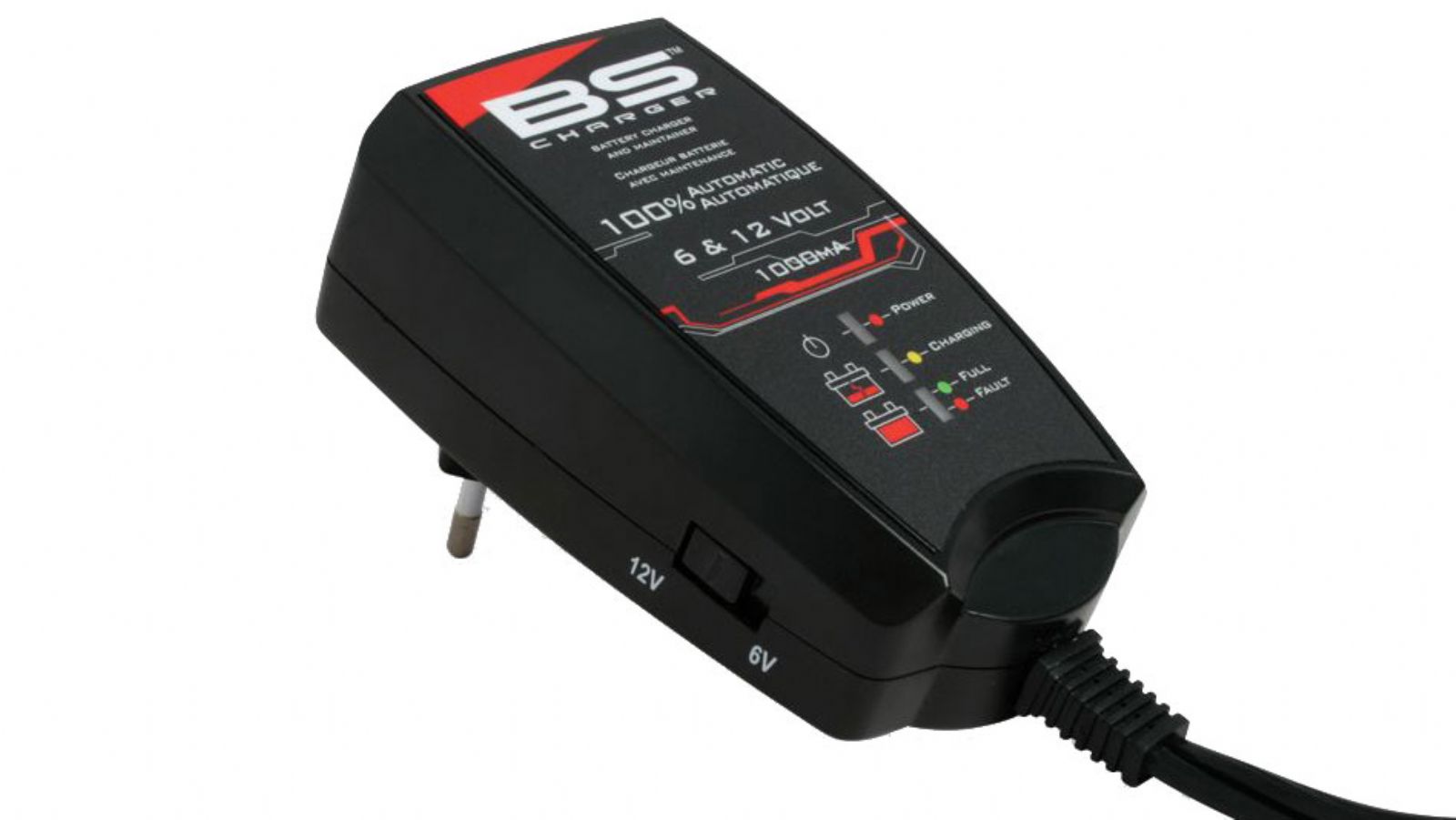 Φορτιστής μπαταρίας μοτοσυκλέτας BS BA10 6v-12v