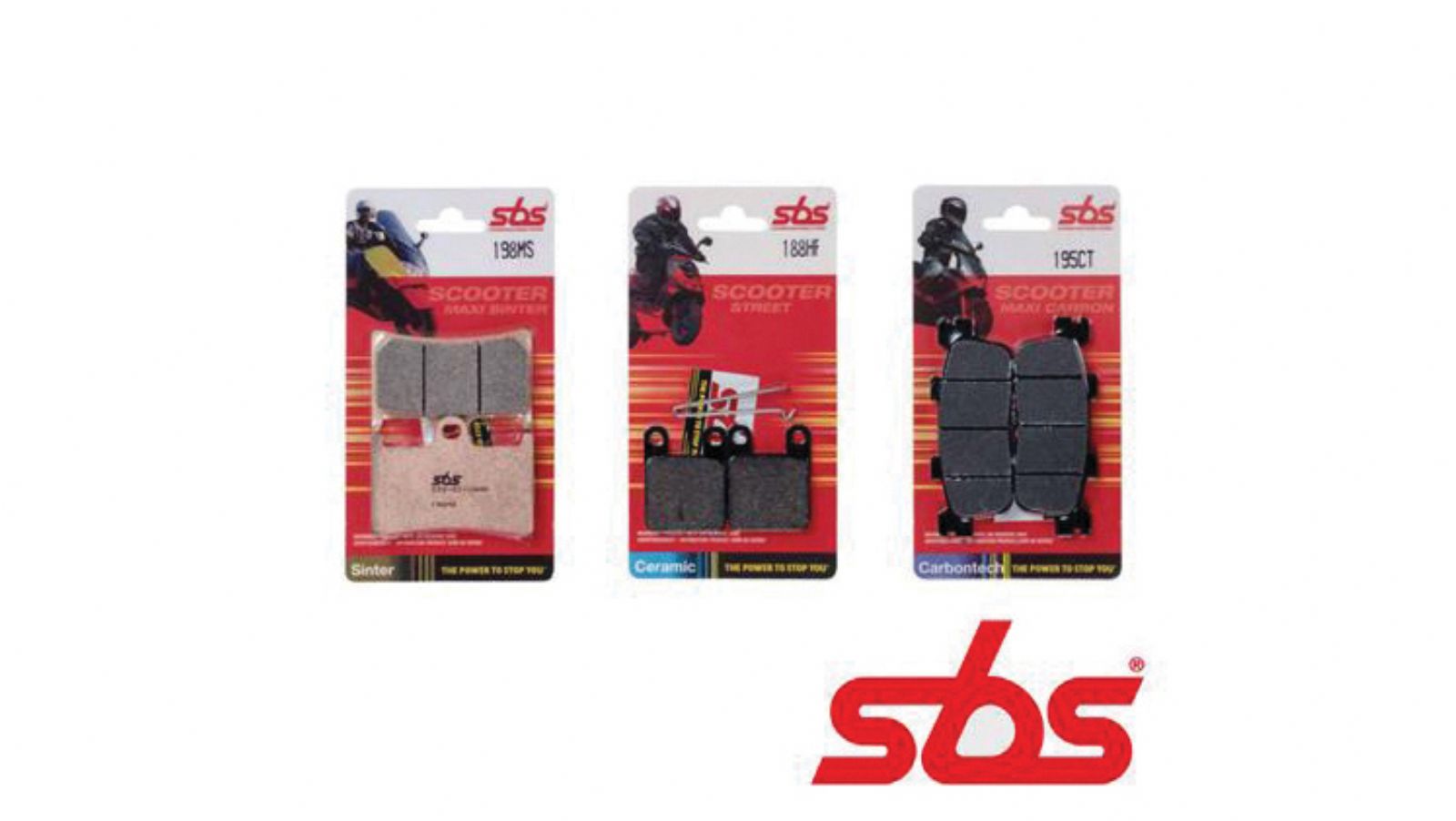 Πλήρης Γκάµα SBS σε σιαγώνες και τακάκια για scooter