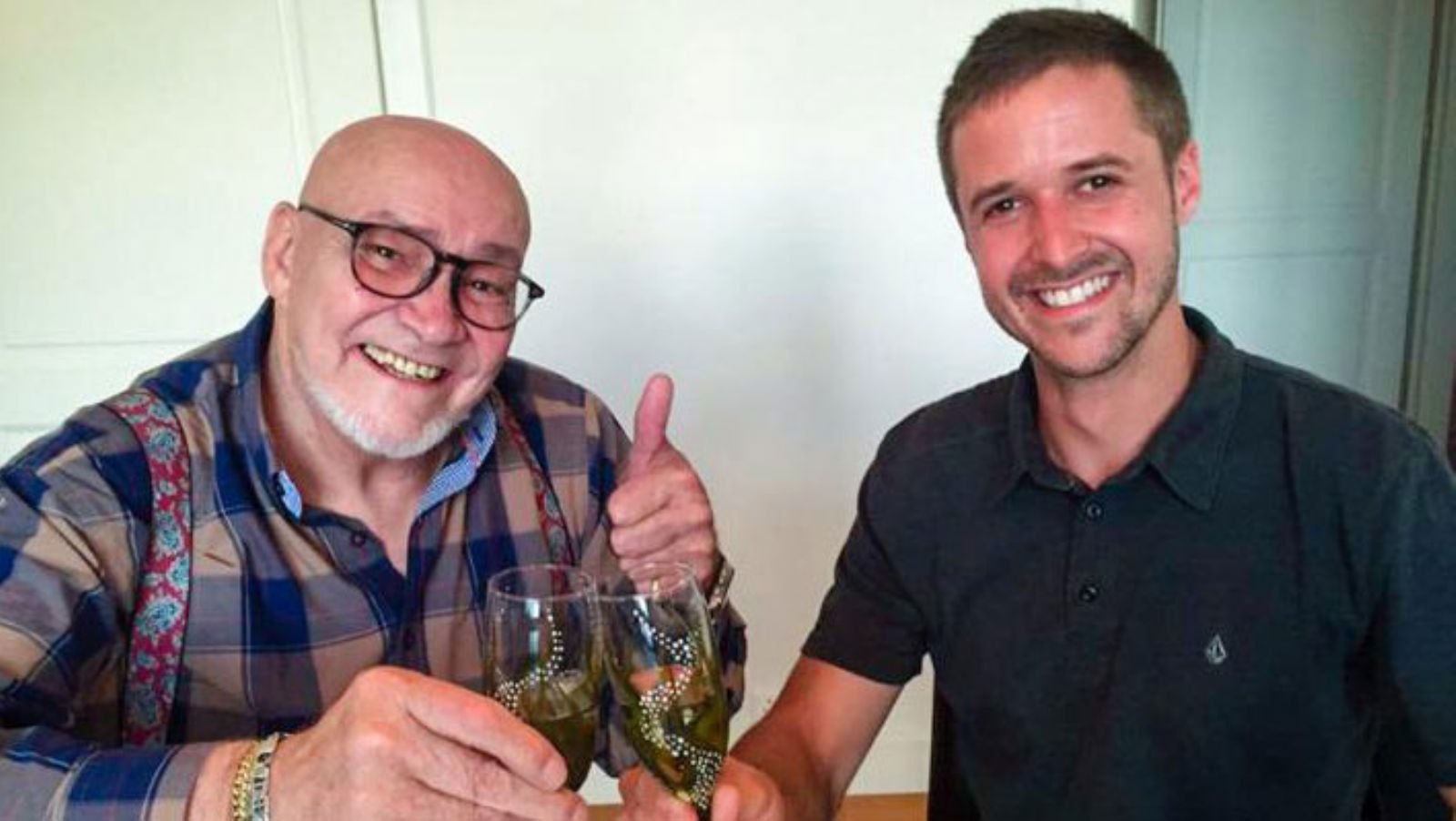 Ο Luthi μαζί με τον διευθυντή της Marc VDS 