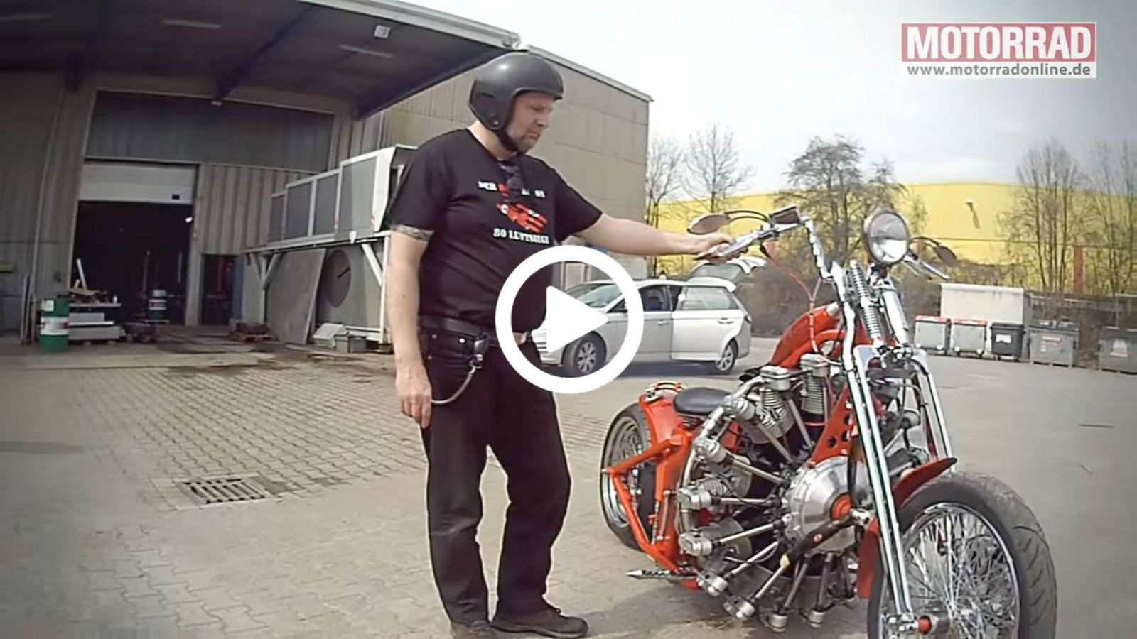 Κινητήρας αεροπλάνου σε μοτοσυκλέτα