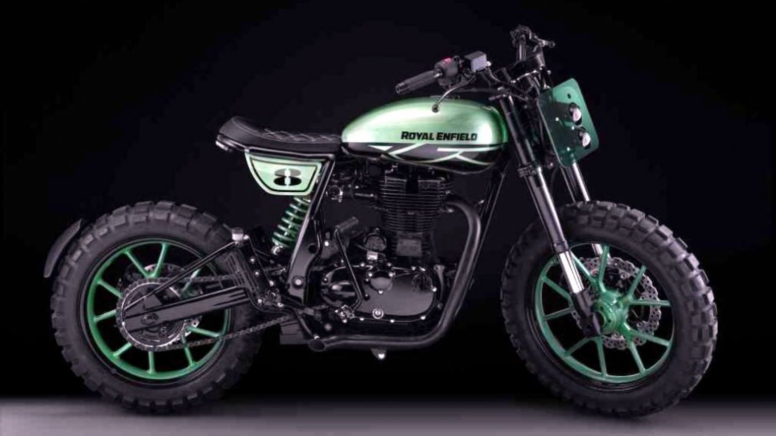 Royal Enfield Green Fly off road tracker!