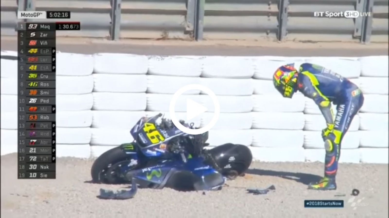 Έτσι καταστρέφεις μια αγωνιστική μοτοσυκλέτα