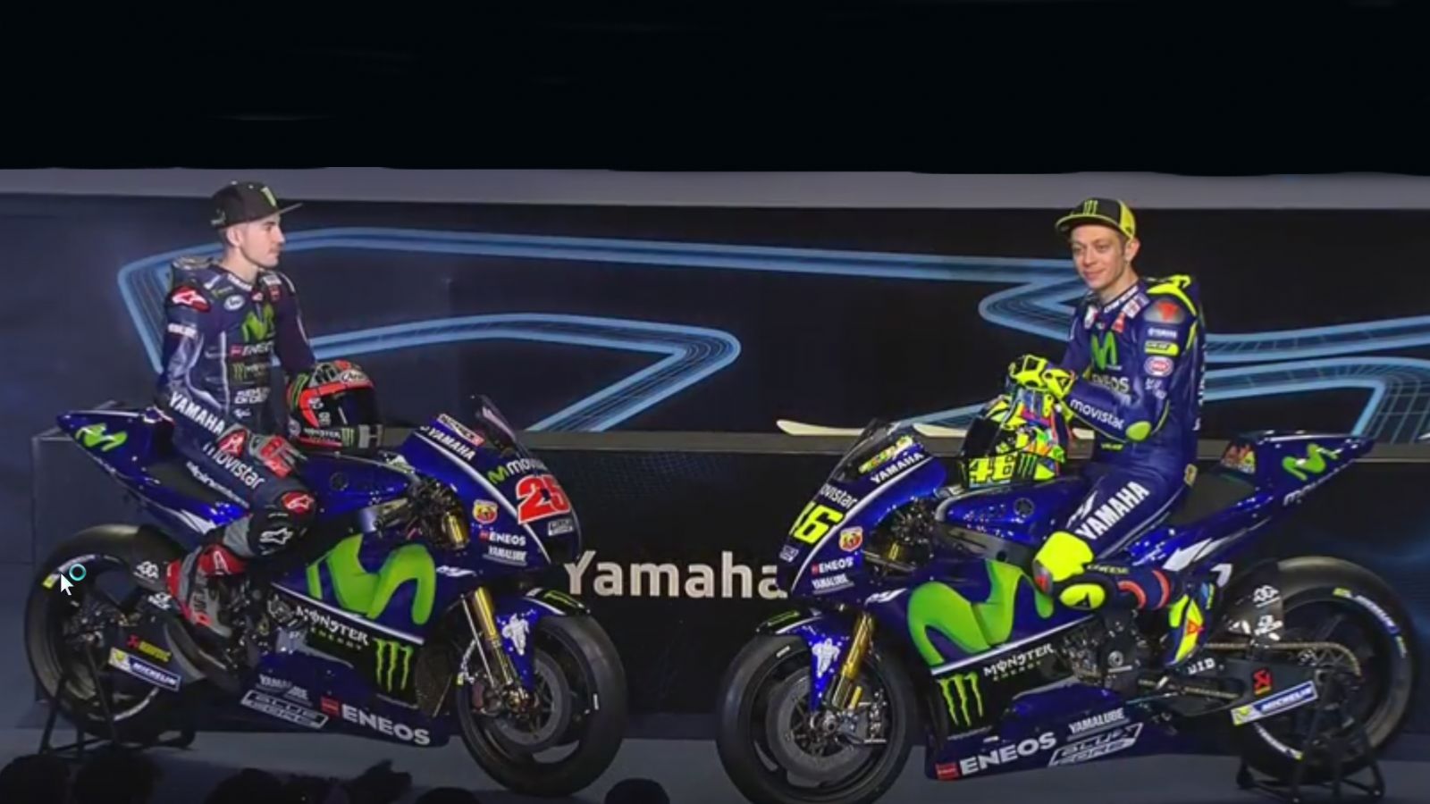 Οι αναβάτες και οι μοτοσυκλέτες της Movistar Yamaha!