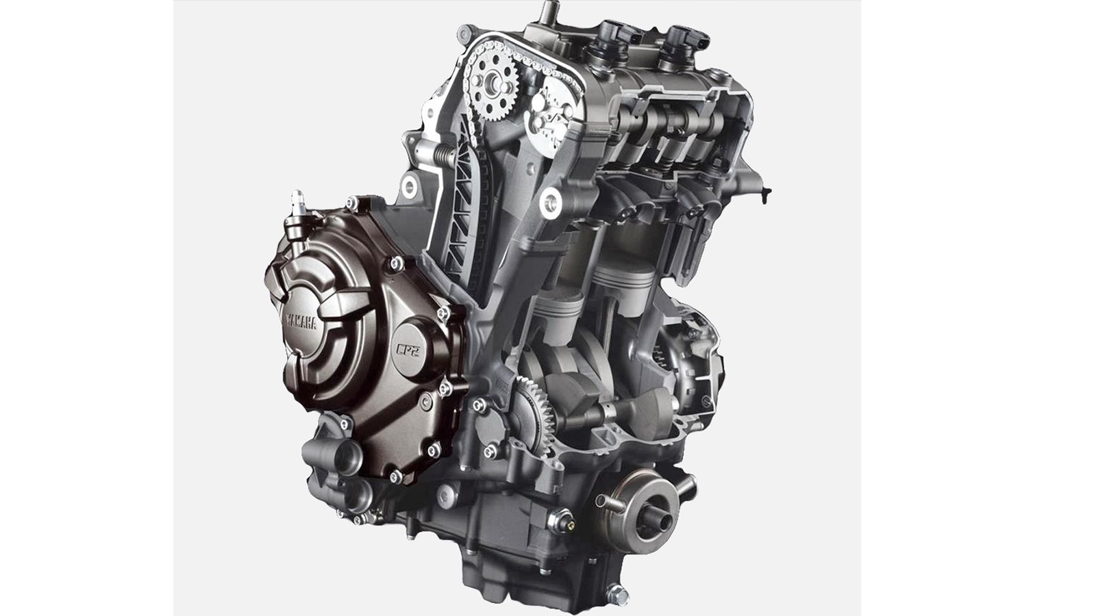 Ο κινητήρας του Yamaha MT-07 φέρει στρόφαλο 270 μοιρών, για μία λειτουργία που θυμίζει V2.