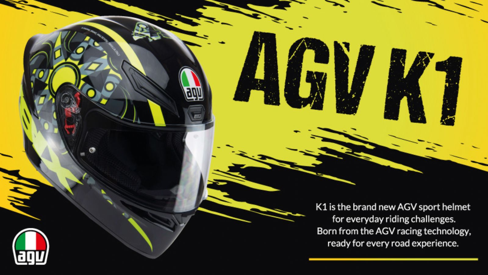 AGV K1: Εμπνευσμένο από τους αγώνες
