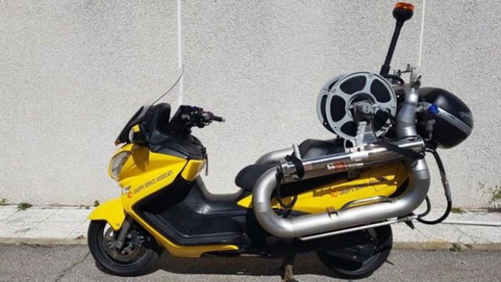 Το δημιούργημα της Gruppo Servizi Associati πάνω στο Suzuki Burgman 650