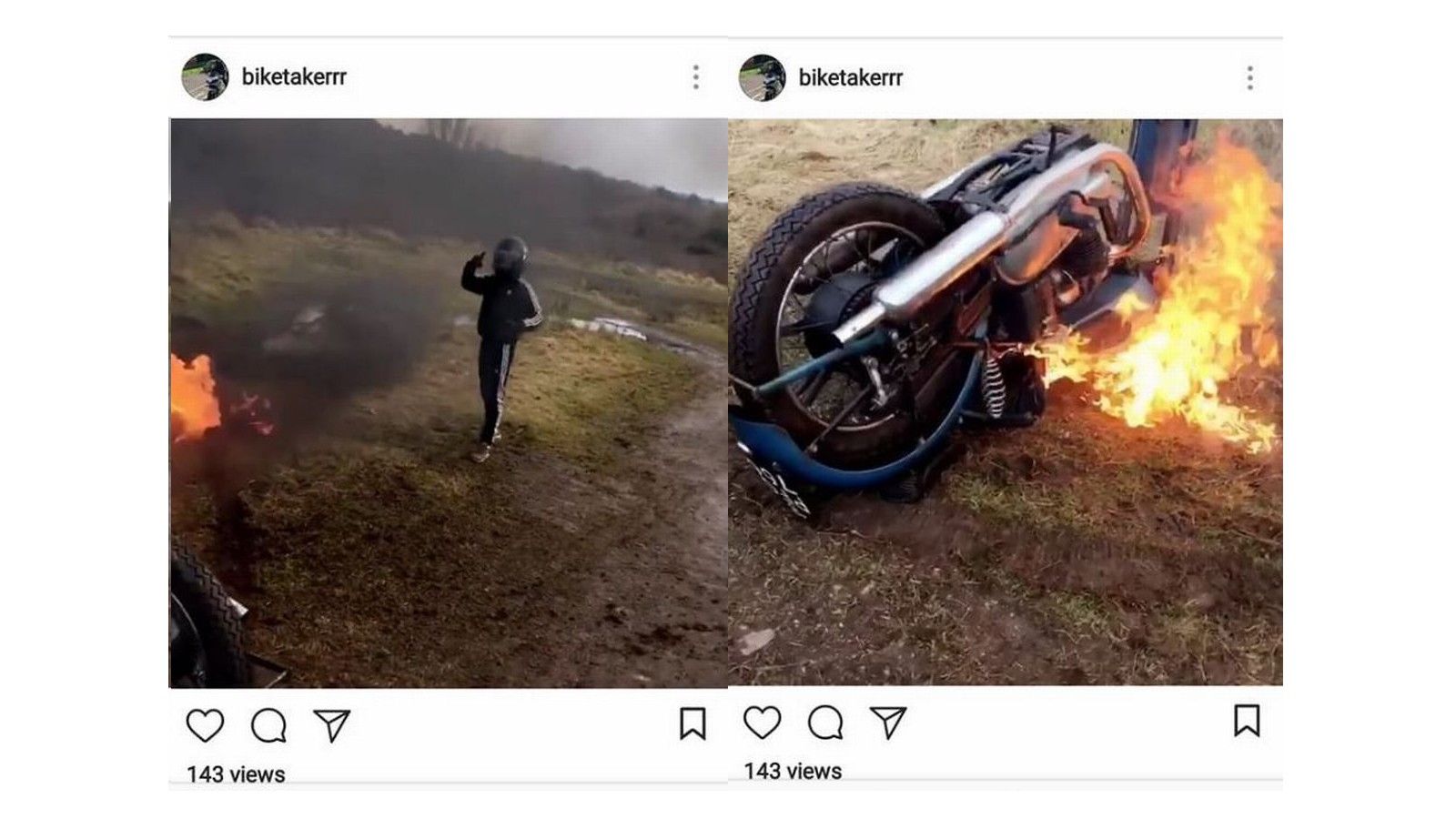 Τα επίμαχα screenshots από τον λογαριασμό Instagram των κακοποιών...