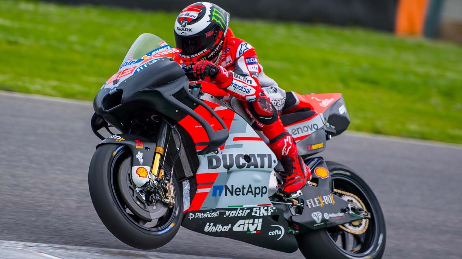 Ο Jorge Lorenzo σε φωτογραφία με το νέο αεροδυναμικό πακέτο που δοκιμάζει.