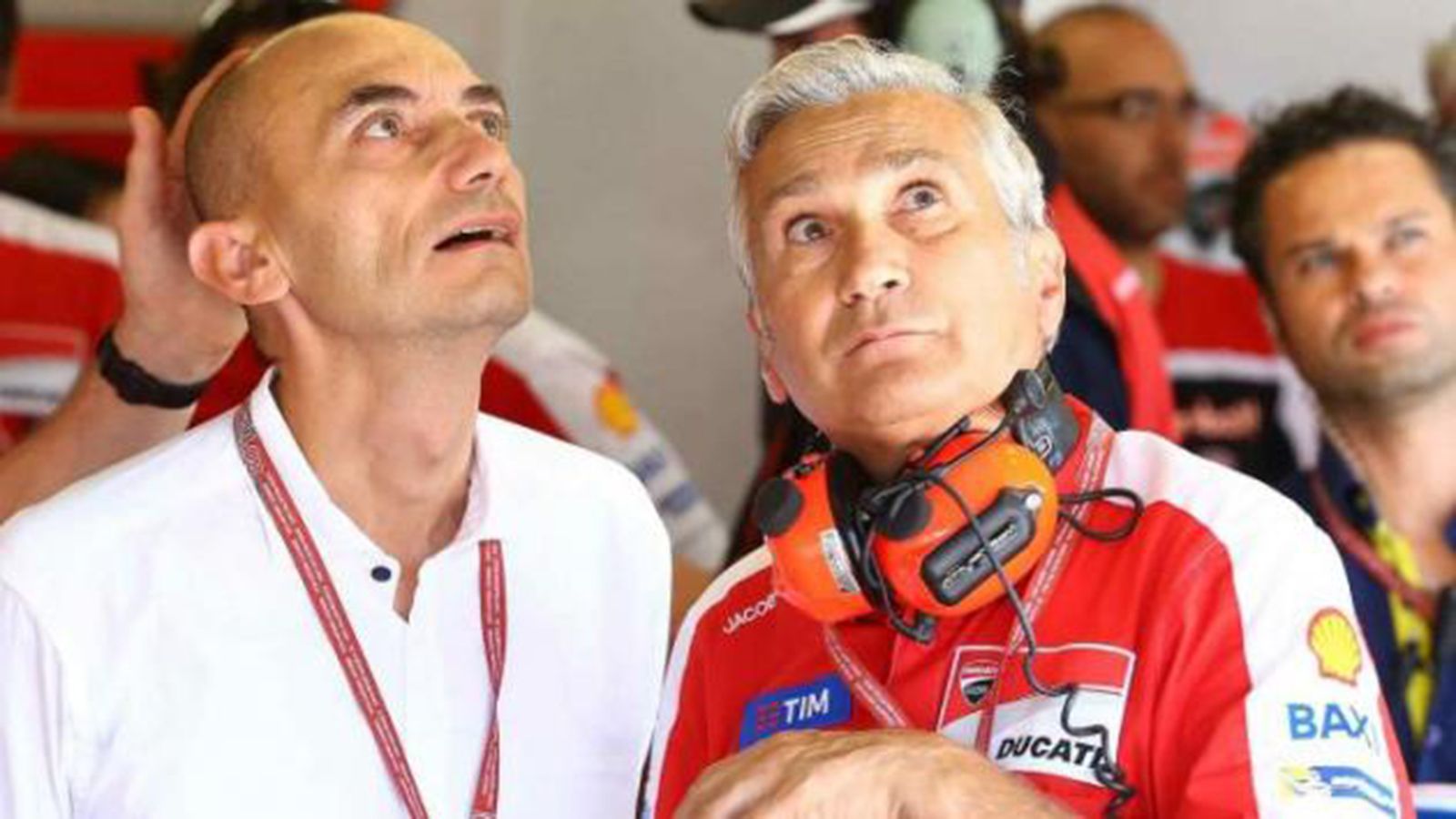 O Davide Tardozzi (δεξιά) μαζί με τον Claudio Domenicali