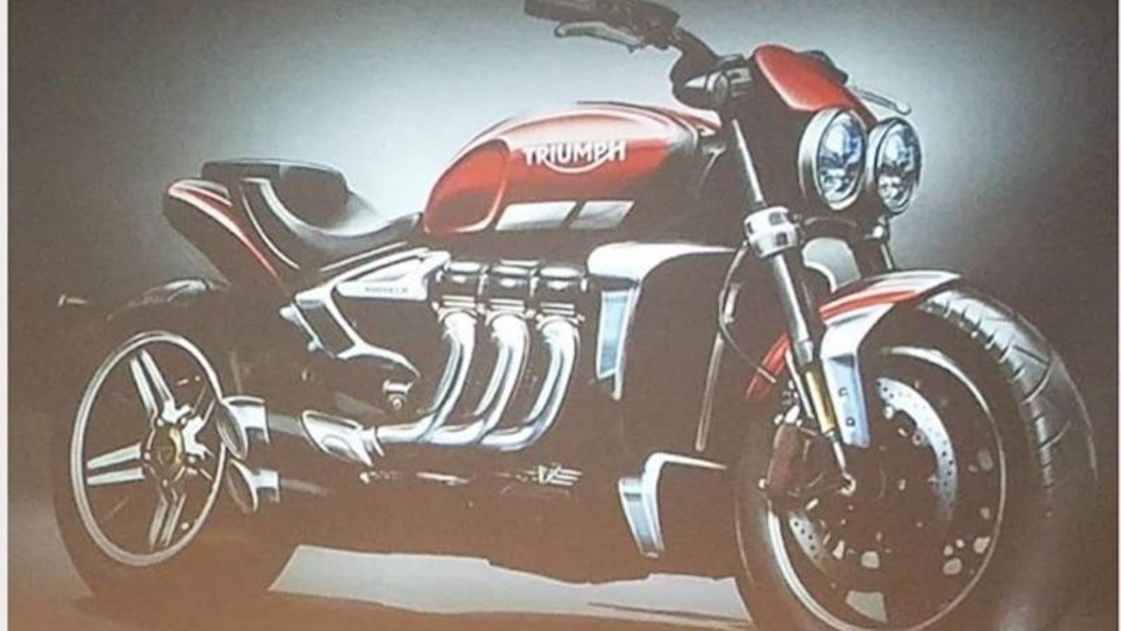 To σχέδιο που απεικονίζει την φημολογούμενη, νέα Rocket III της Triumph