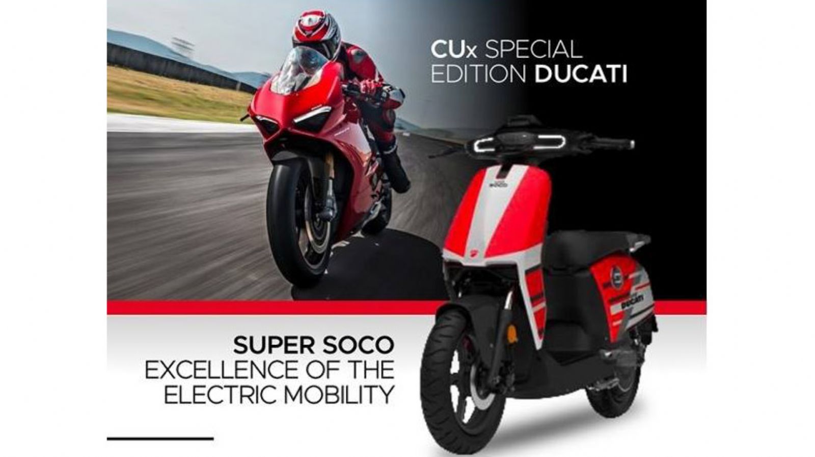 Super Soco CUx με υπογραφή Ducati