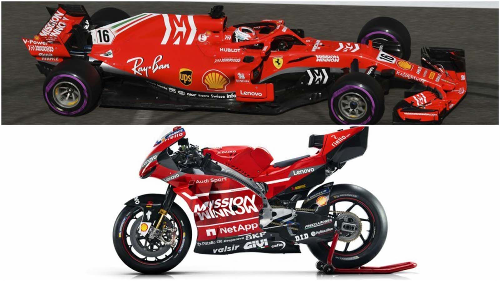 H Ducati εμπνέει τα νέα χρώματα της Ferrari F1! 